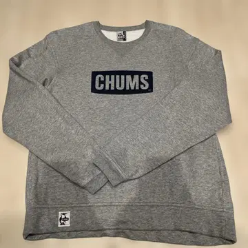 CHUMS 그레이 로고 맨투맨 M 사이즈