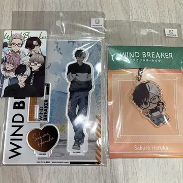 WINDBREAKER 사쿠라 하루카 Glasses 아크릴 스탠드 키링