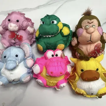 [ 새상품급 ] 프리덤 쇼와 레트로 애니멀 봉제 인형 세트 나일론제