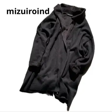 mizuiroind 롱 기장 가디건 블랙