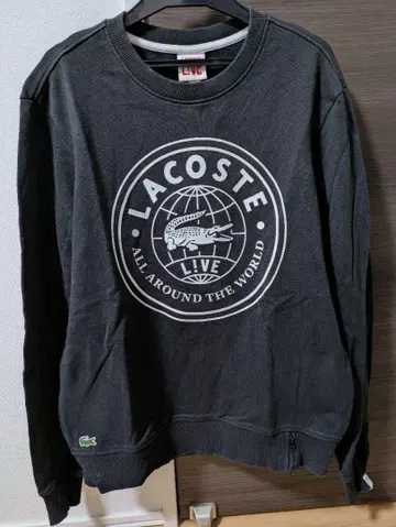 LACOSTE LIVE 블랙 맨투맨 S 사이즈