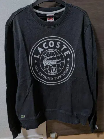 LACOSTE LIVE 블랙 맨투맨 S 사이즈