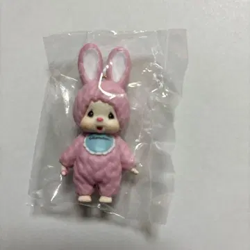 새상품 몽치치 마스코트 키체인 치무탄 핑크 가챠