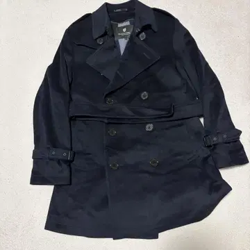 BLACK LABEL 네이비 울 트렌치코트