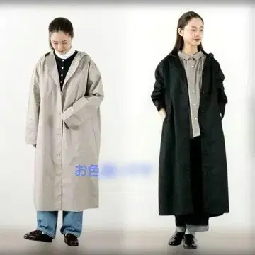 Commencement 코멘스먼트 롱 코트 후디 코튼 네이비