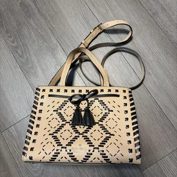 kate spade 베이지 블랙 핸드백