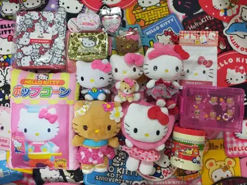 헬로키티 봉제 인형 잡화 세트