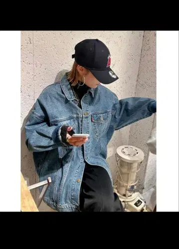 오버 사이즈 데님 자켓 Ungrid