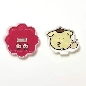 [산리오] 폼폼푸딩 치이카와 (먼작귀) 풀베기 아크릴 스탠드 아크스타