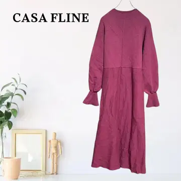 zB1143 [ F ] CASA FLINE 코쿤 실루엣 원피스