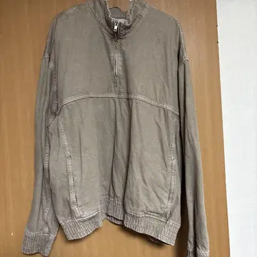 ZARA 베이지 하프 지퍼 XL 점퍼
