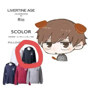 [ 사이즈 XL ] LIVERTINE AGE 풀오버 후드티 블랙 Rio