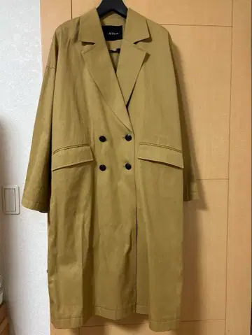 [미사용] - & Dear 앤디어 베이지 더블 브레스트 롱 코트