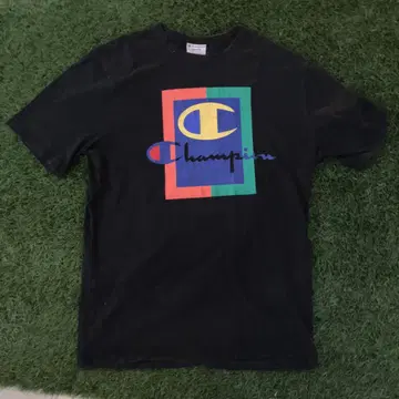90sChampion 그래픽 T셔츠 L 사이즈 블랙