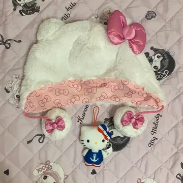 [ 새상품급 ] USJ 유니버셜 산리오 헬로키티 팬캡 덤 포함