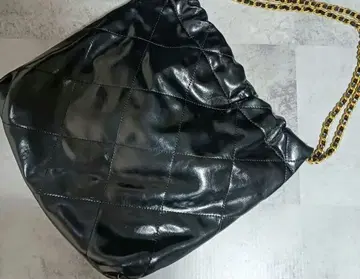 퀼팅 복조리 숄더백 천연 가죽제