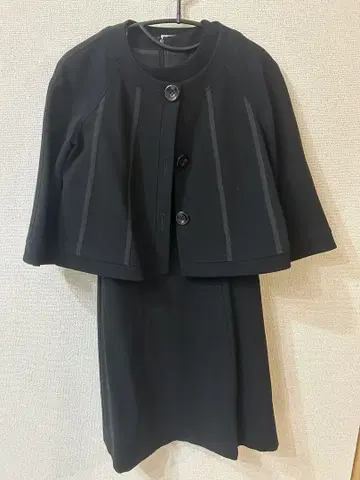 미사용 블랙 자켓 포함 원피스