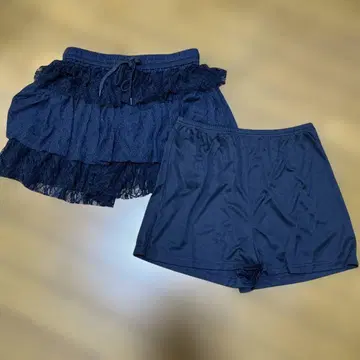 레이 캐신 네이비 레이스 숏팬츠