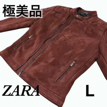 [컨디션 최상] ZARA MAN 스웨이드 자켓 L 적갈색