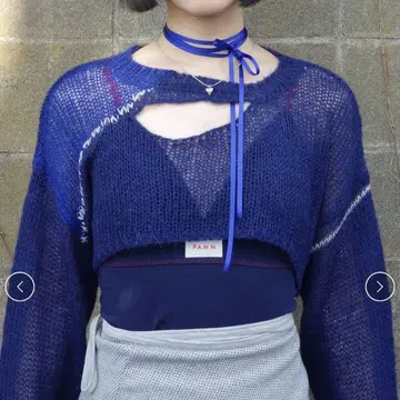 PAMM 바닷가 하루 숏 니트
