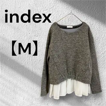 index 그레이 M 레이어드 니트