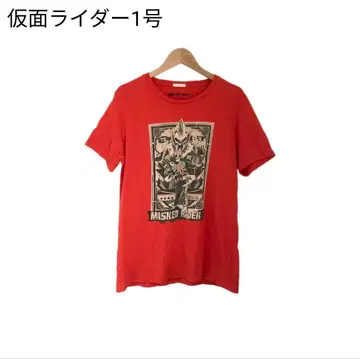 애니메이션 T셔츠 가면라이더 1호 MASKED RIDER 프린트 반팔 M