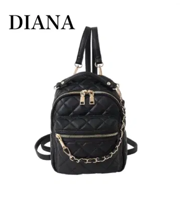 새상품 DIANA 퀼팅 백팩 블랙