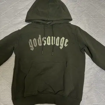 godsavage 블랙 후드 부착 후드티 M