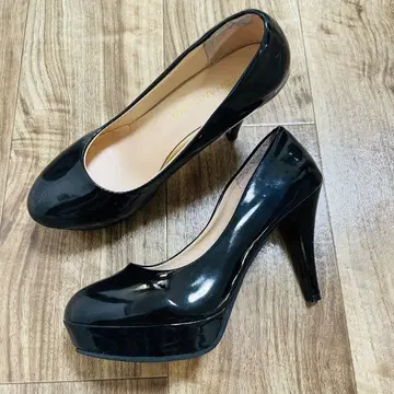 블랙 하이힐 25.5~26.0 cm 39 코스프레