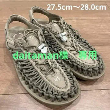 컨디션 최상 KEEN 아웃도어 샌들 그레이 뜨개질 디자인