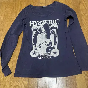 Hysteric Glamour 긴팔 T셔츠 네이비