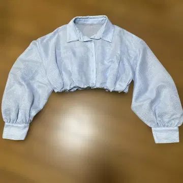 archives 라이트 블루 크롭 셔츠 M