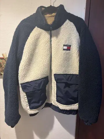 플리스 자켓 보아 리버서블 tommy hilfiger