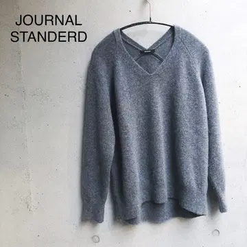 JOURNAL STANDARD 울 캐시미어 V넥 니트 그레이