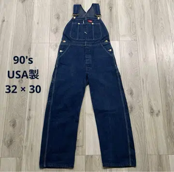 90s USA제 디키즈 데님 오버롤 작업복 Dickies