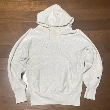Champion 그레이 후드티 S 사이즈