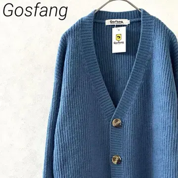 [ 택 포함 새상품 ] Gosfang 가디건 니트 V넥 심플 빅