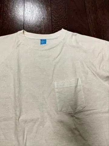 GOOD ON 긴팔 포켓 티셔츠 XL 크림 화이트