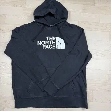 THE NORTH FACE 후드티 L 블랙 로고 프린트 속기모