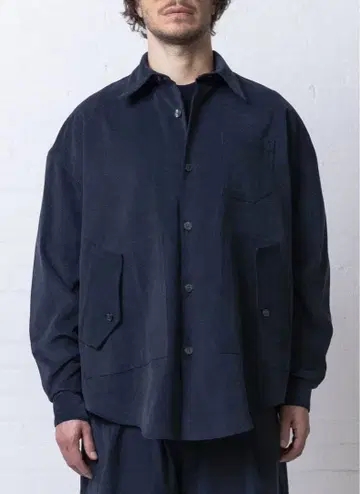 Grei Fine Wale Corduroy 오버셔츠