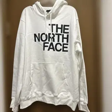 THE NORTH FACE 후드 맨투맨 화이트 로고 프린트