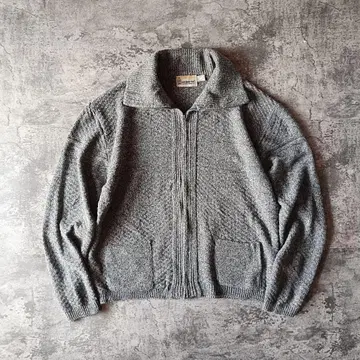 90s USA LONDON FOG 아크릴 지퍼 가디건