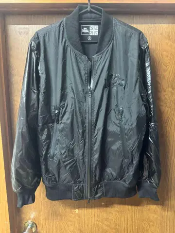 LONSDALE 블랙 MA-1 자켓 L 사이즈