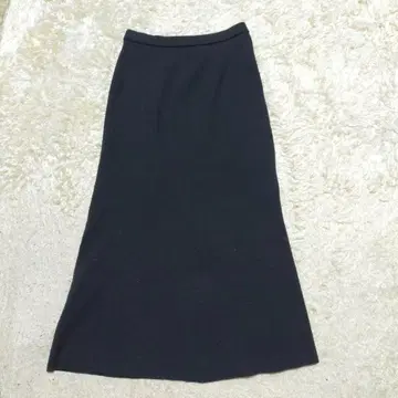 명품 두지엠 클라세 플레어 리브 롱 스커트 블랙 dinner b