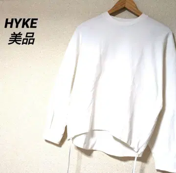 HYKE 풀오버 슬릿 하이크 맨투맨 현행 트레이닝복 코디