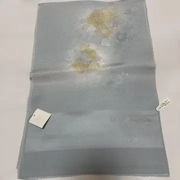 연한 파란색 오비 장식 천 100% 실크
