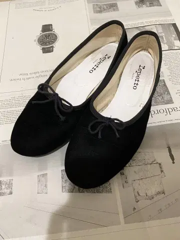 repetto 레페토 발레 슈즈 스웨이드 블랙 24cm