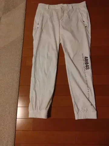 adidas 조거 팬츠 화이트 허리 88