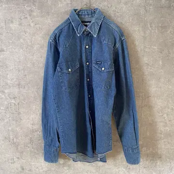 90s Wrangler 데님 셔츠 웨스턴 긴팔 S 사이즈 상당