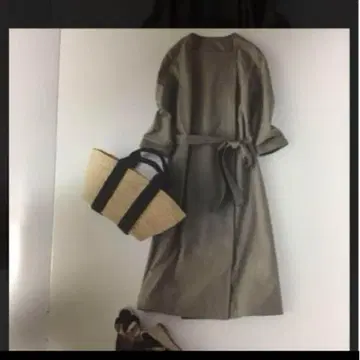 띠어리 럭스 원피스 코트 스프링 코트 베이지